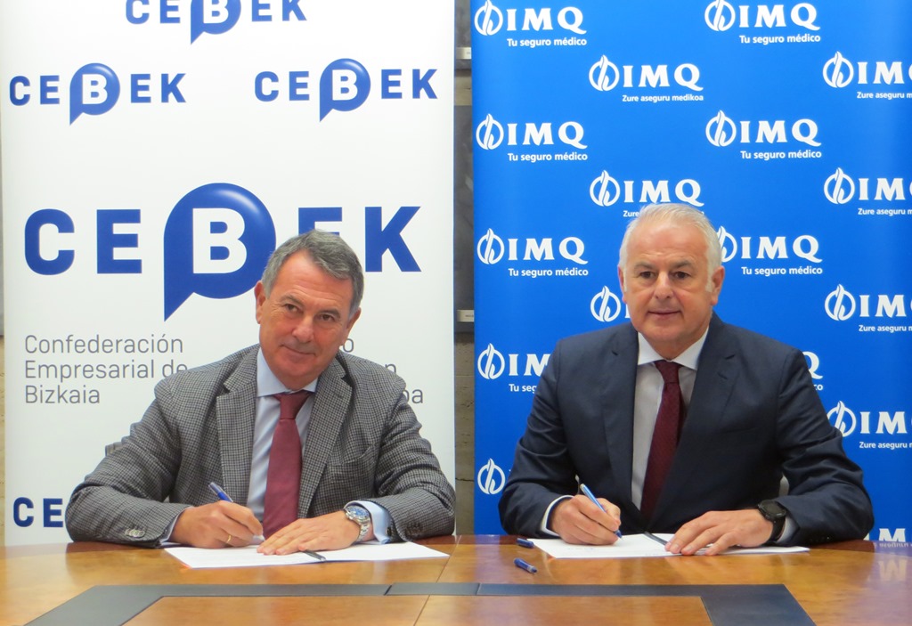 Cebek renueva su convenio de colaboración con IMQ para potenciar el aseguramiento sanitario entre las empresas asociadas